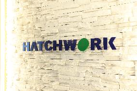 Hatch Work signage and logo